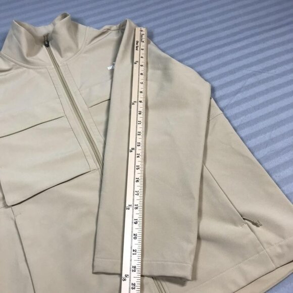 The North Face Jacket Mens Medium Khaki Willow Stretch Full Zip Pockets - Picture 9 of 13